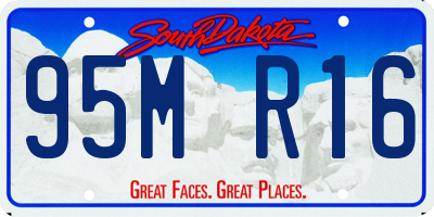 SD license plate 95MR16