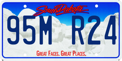 SD license plate 95MR24
