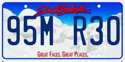 SD license plate 95MR30