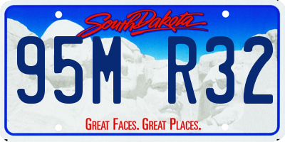 SD license plate 95MR32