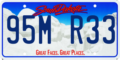 SD license plate 95MR33
