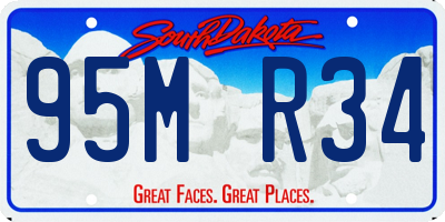 SD license plate 95MR34