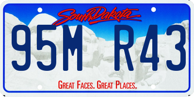 SD license plate 95MR43