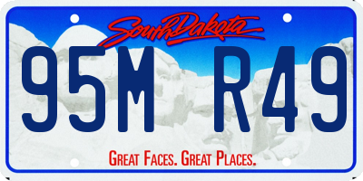 SD license plate 95MR49