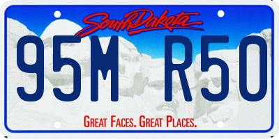 SD license plate 95MR50