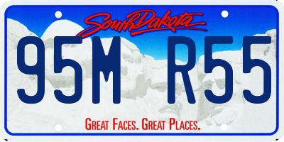 SD license plate 95MR55