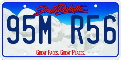 SD license plate 95MR56