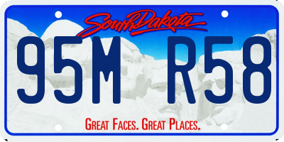 SD license plate 95MR58