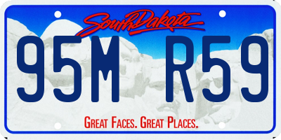 SD license plate 95MR59
