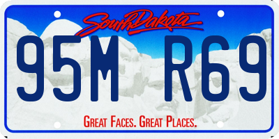 SD license plate 95MR69