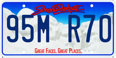 SD license plate 95MR70