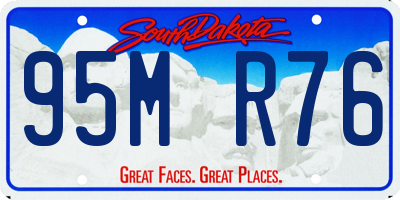 SD license plate 95MR76