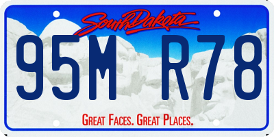 SD license plate 95MR78