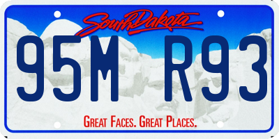 SD license plate 95MR93