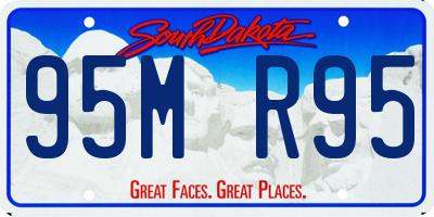 SD license plate 95MR95