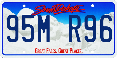 SD license plate 95MR96