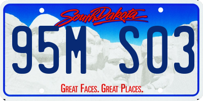 SD license plate 95MS03