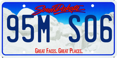SD license plate 95MS06