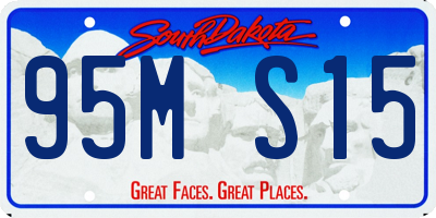 SD license plate 95MS15