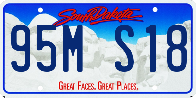 SD license plate 95MS18