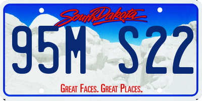 SD license plate 95MS22