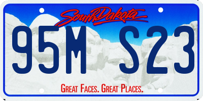 SD license plate 95MS23