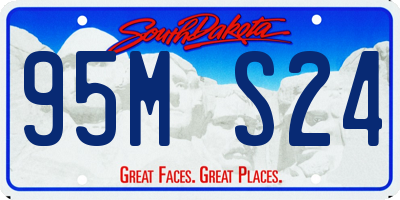 SD license plate 95MS24