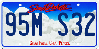 SD license plate 95MS32