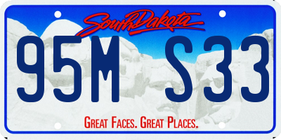 SD license plate 95MS33
