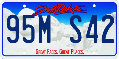 SD license plate 95MS42