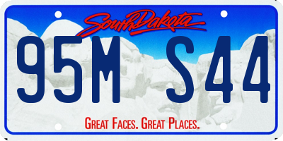 SD license plate 95MS44