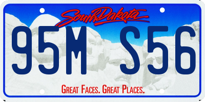 SD license plate 95MS56