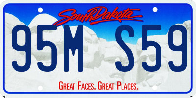 SD license plate 95MS59