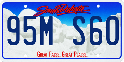 SD license plate 95MS60