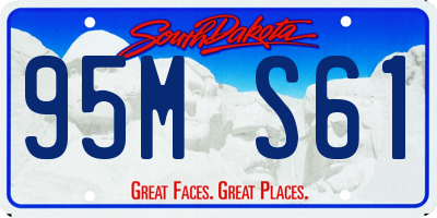 SD license plate 95MS61
