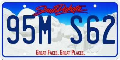 SD license plate 95MS62