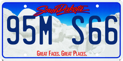 SD license plate 95MS66