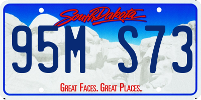 SD license plate 95MS73