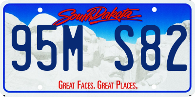 SD license plate 95MS82