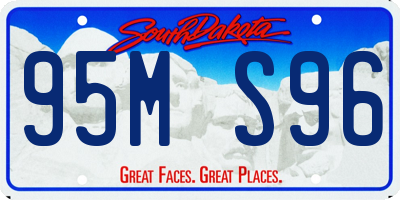 SD license plate 95MS96