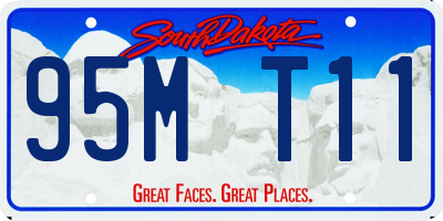 SD license plate 95MT11