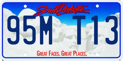 SD license plate 95MT13