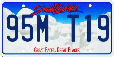 SD license plate 95MT19
