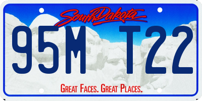 SD license plate 95MT22