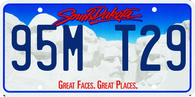 SD license plate 95MT29
