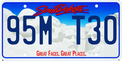 SD license plate 95MT30