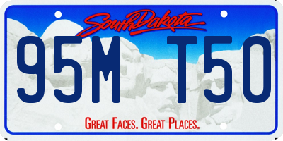 SD license plate 95MT50