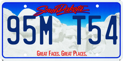 SD license plate 95MT54