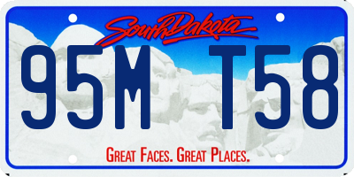 SD license plate 95MT58