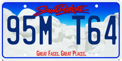 SD license plate 95MT64